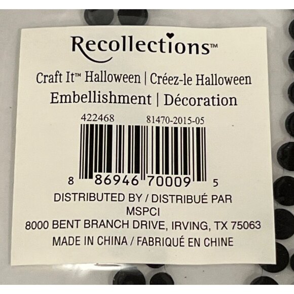 Recollections Halloween Bling Rhinestone Gem Embellishment W  353831 STICKER - Picture 2 of 3